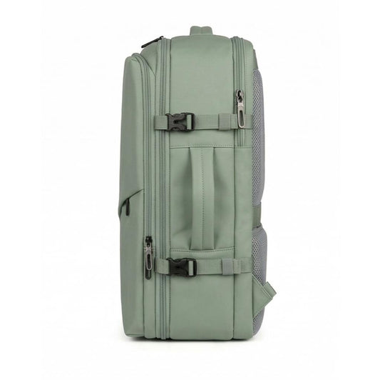 ✈️Combo 2 Mochilas Viaje Viral XL. Premium 36L: 1 Verde y 1 Beige 💧Resistente al Agua Navigator.