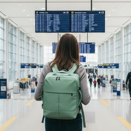 Mochila Viaje Viral Limited Edition 36L. Ripstop Matcha-Green. Impermeable y Antirrobo