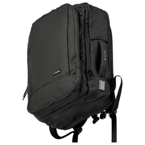 Combo Mochila Viral 30L Negra Sleve + Maleta Cabina Marksman Rosado Oscuro