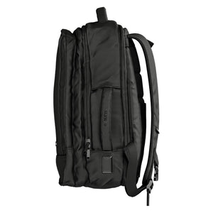 Combo Maleta M 24" Gris Grafito Marksman Ultra Resistente + Mochila Viaje Viral Resistente agua 30L Negro Sleve Expandible