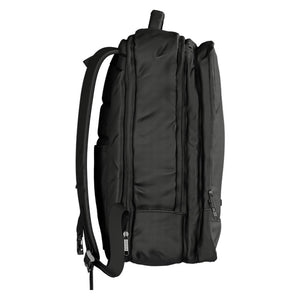 Combo Mochila Viral 30L Negra Sleve + Maleta Cabina Marksman Rosado Oscuro
