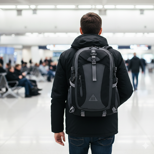 Mochila Viaje / Outdoor Negra. Llaima 33Lt