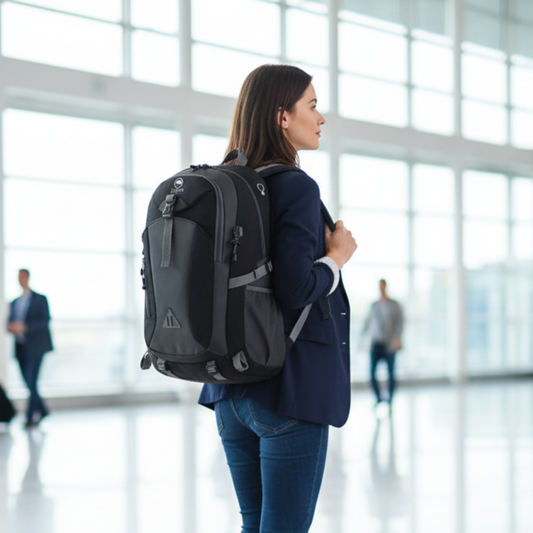 Mochila Viaje / Outdoor Negra. Llaima 33Lt