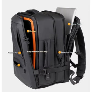 Mochila Viaje Viral 38L XL. Impermeable T91 Navigator