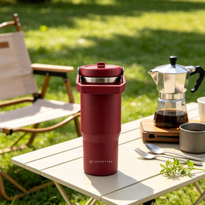 Mug Acero Inoxidable 900ml Granate