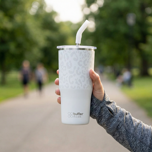 Mug Vaso Térmico Buffer Roques 750 ml +Tapas Ice Leopardo