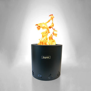 Fogón Ecofuego Transportable Sin Humo 27 cm Negro Breinz