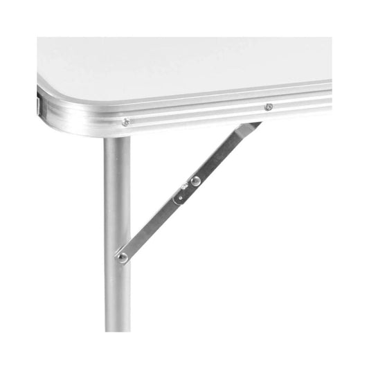 Mesa Aluminio Plegable 120 x 60 x 69 Blanca + 4 Pisos Northwest