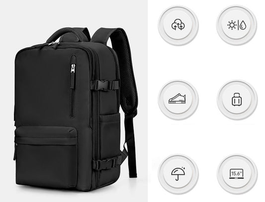 Mochila Viaje Viral (Cabina Avión) 40L Black.