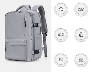 Mochila Viaje Viral (Cabina Avión) 31L Gris