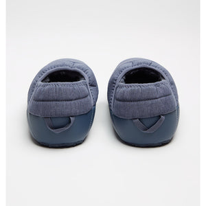 Manta Sherpa Azul Jaspeado + Pantufla Azul Llaima