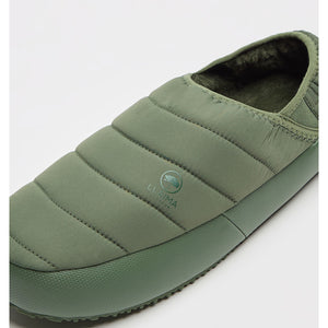 Manta Sherpa Ecru + Pantufla Oliva Llaima