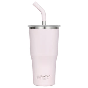 Mug Vaso Térmico Buffer Roques 600 ml + 2 Tapas Pinky