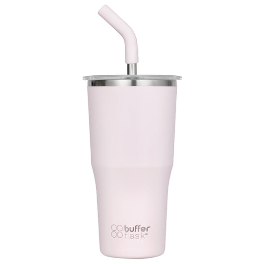 Mug Vaso Térmico Buffer Roques 600 ml + 2 Tapas Pinky