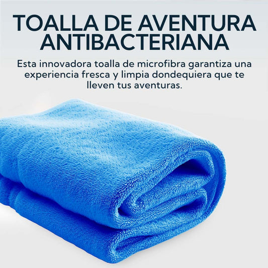 Toalla XL Microfibra Terry Azul Pro Outdoor