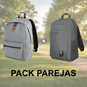 Combo Mochilas: 1 Mochila Jane Gris Llaima + 1 Mochila Pittford Gris 25 Lts Saxoline