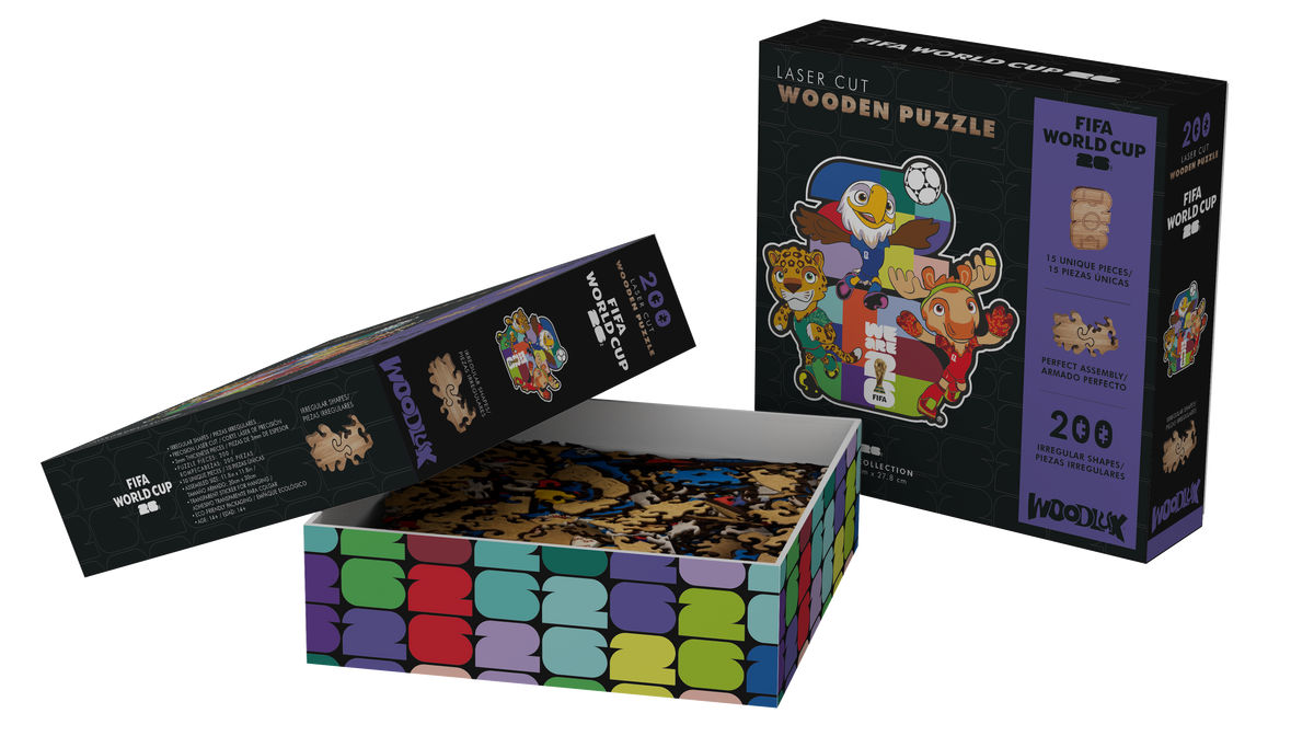 Puzzle 200 Piezas FIFA 2026 Usa/Can/Mex Mascotas M30 Core – Tienda