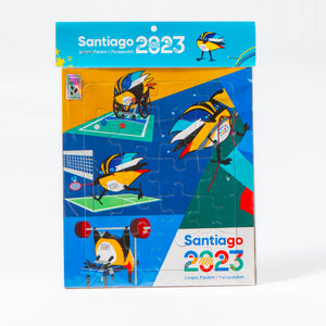 Puzzle 20 piezas mascota juegos santiago 2023