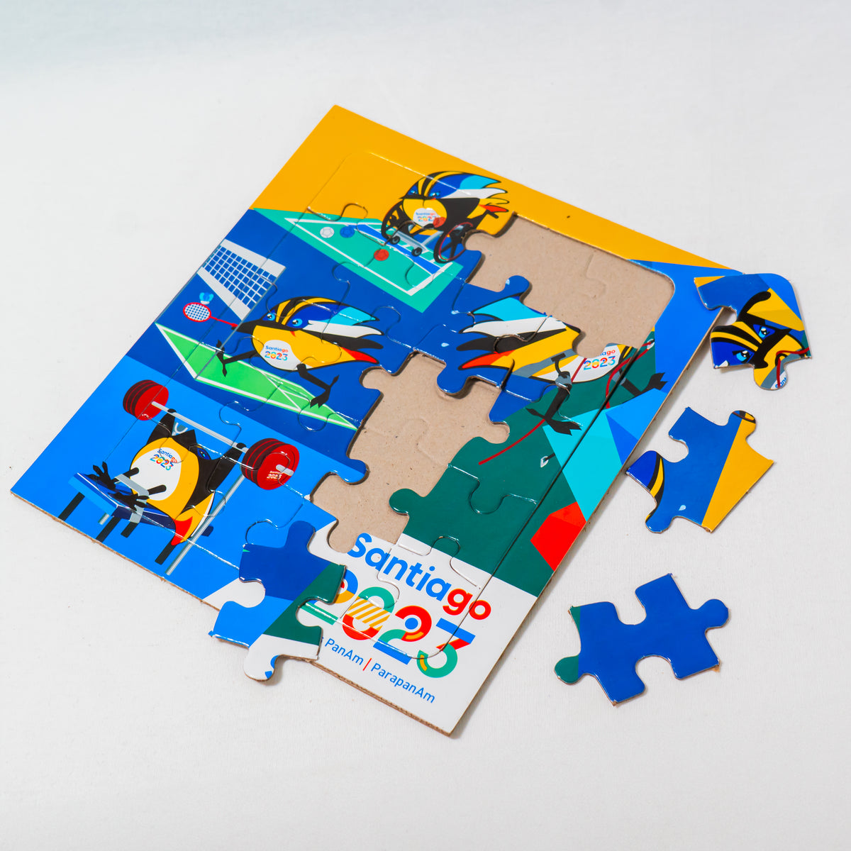 Puzzle 20 piezas mascota juegos santiago 2023