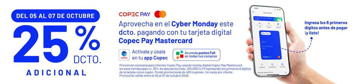 CÓMO ADQUIRIR TU 25% DESCUENTO CON COPEC PAY