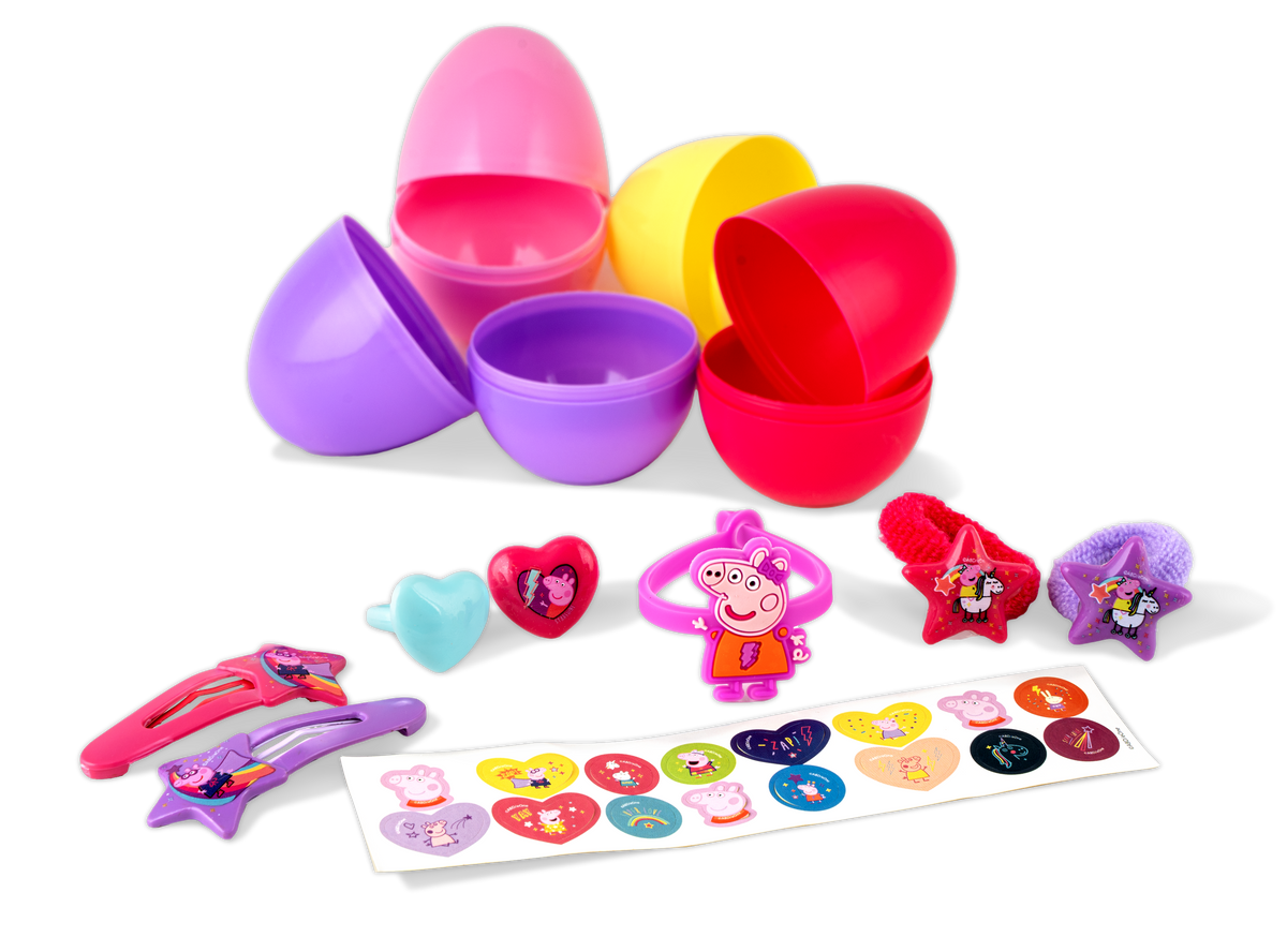 Surprise Eggs Peppa Pig Play Dough Toys Peppa Pig Kinder Joy Pig