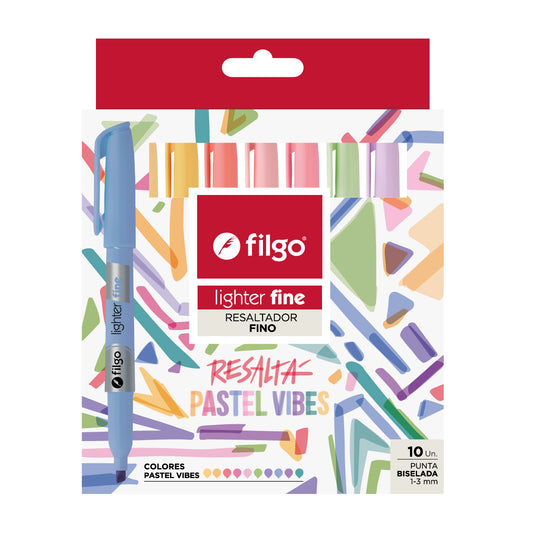 Resaltador Lighter Fine / Estuche 10 Pastel Vibes