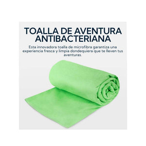 Toalla Microfibra Suede 60x120 cm Verde Pro Outdoor