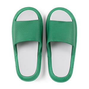 Sandalia basic slide goma verde