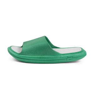 Sandalia basic slide goma verde