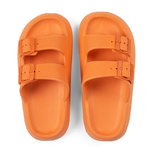 Sandalia Infantil Hebilla Goma Naranjo