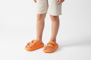 Sandalia Infantil Hebilla Goma Naranjo