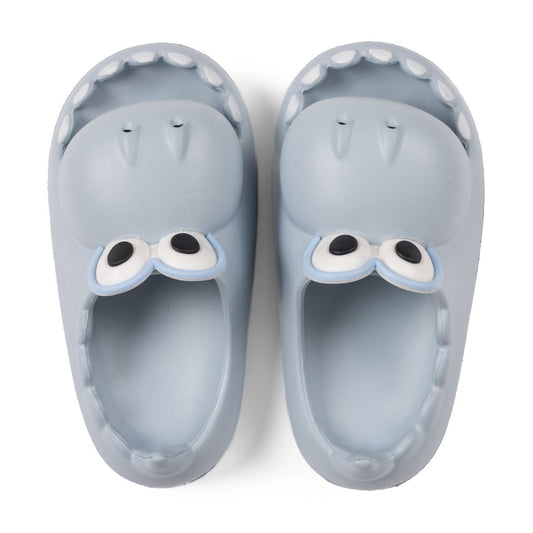 Sandalia Infantil Cocodrilo Goma Azul