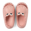 Sandalia infantil cocodrilo goma rosado