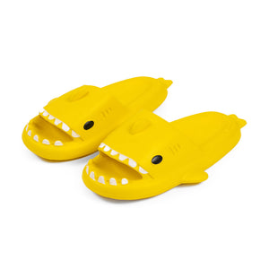 Sandalia infantil tiburón goma amarillo