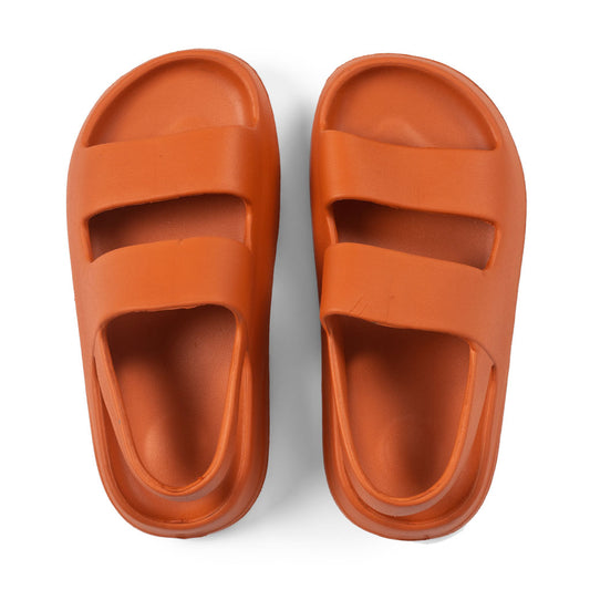 Sandalia Plataforma Goma Naranjo Unisex
