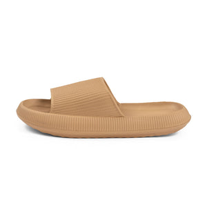 Sandalia Slide Goma Caqui