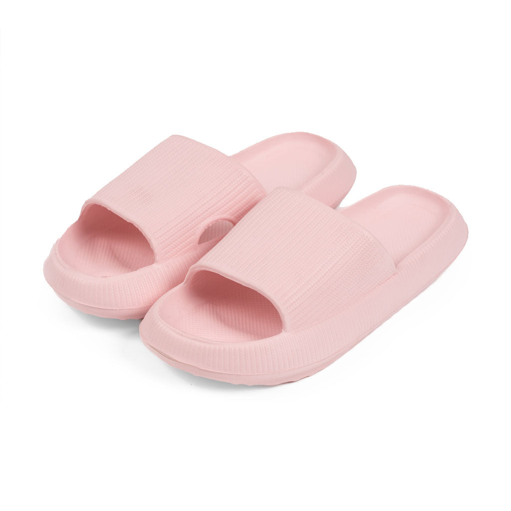 Sandalia slide goma rosado