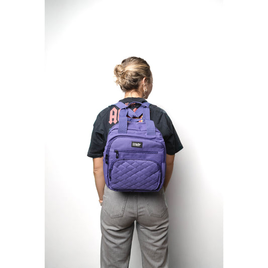 Lonchera Térmica y Mochila 2en1 Buffer Morada