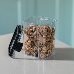 Set 4 Canister Herméticos Clip Negro