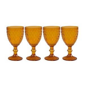 Set 4 Copas 320 Ml Ámbar