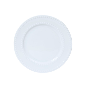 Set 4 Platos Grandes de Porcelana blanca de alta resistencia.