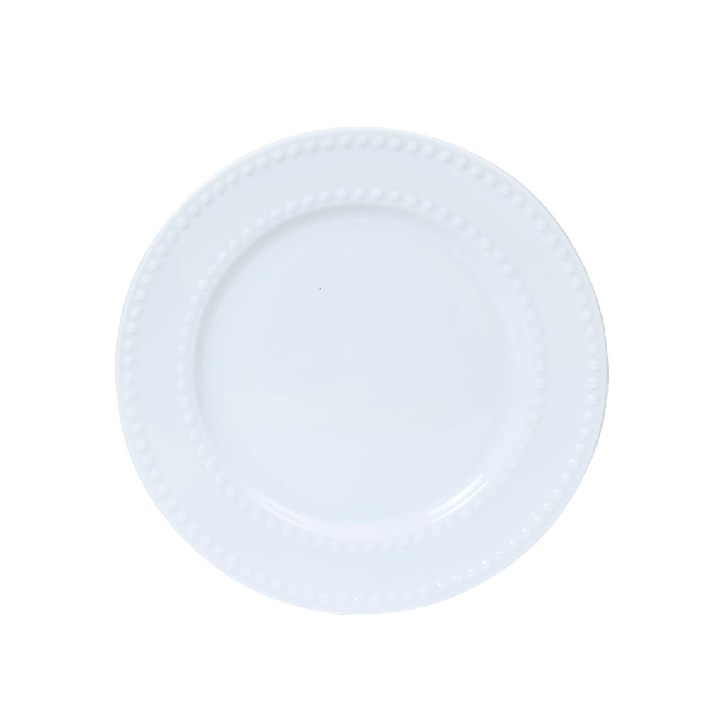 Set 4 Platos Grande Loza Blanca