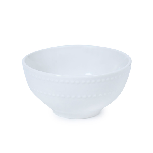Set 4 Pocillos Loza Blanca
