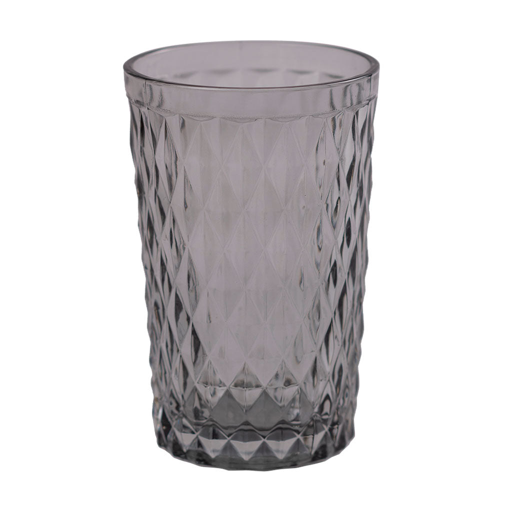 Set 4 Vasos De Vidrio 350 Ml Humo