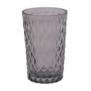 Set 4 Vasos De Vidrio 350 Ml Humo