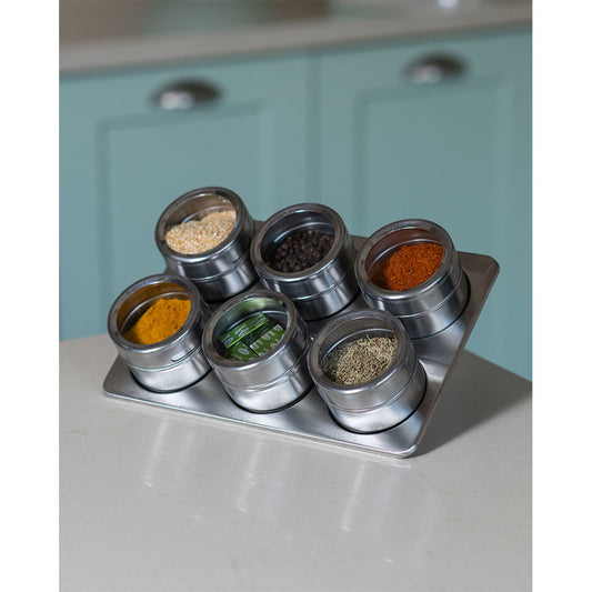 Set 6 Especieros Con Base Magnética