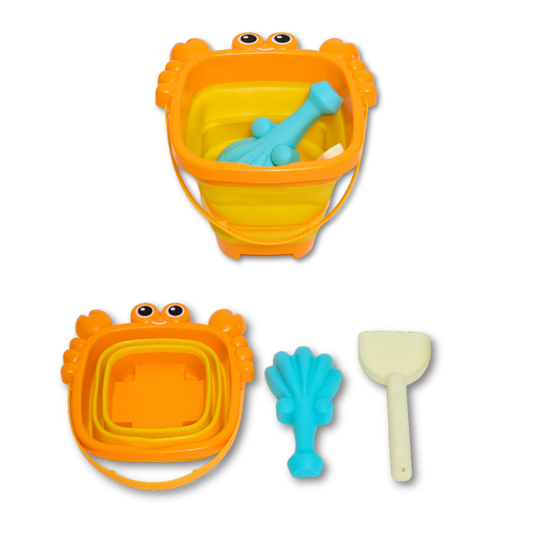 Set Balde Plegable de Cangrejo