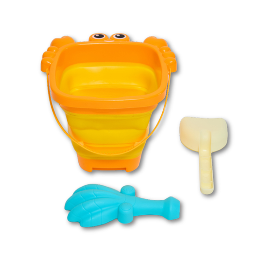 Set Balde Plegable de Cangrejo