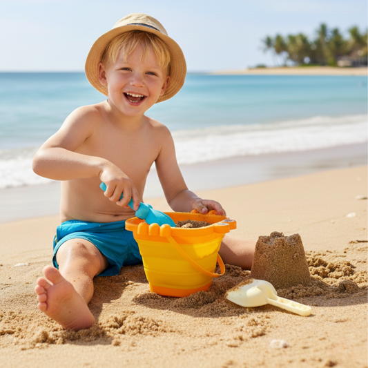 Set Balde Plegable de Cangrejo