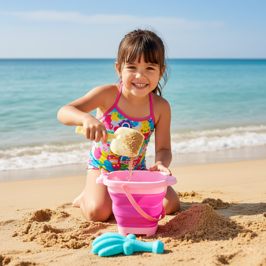 Set Balde Plegable de Unicornio